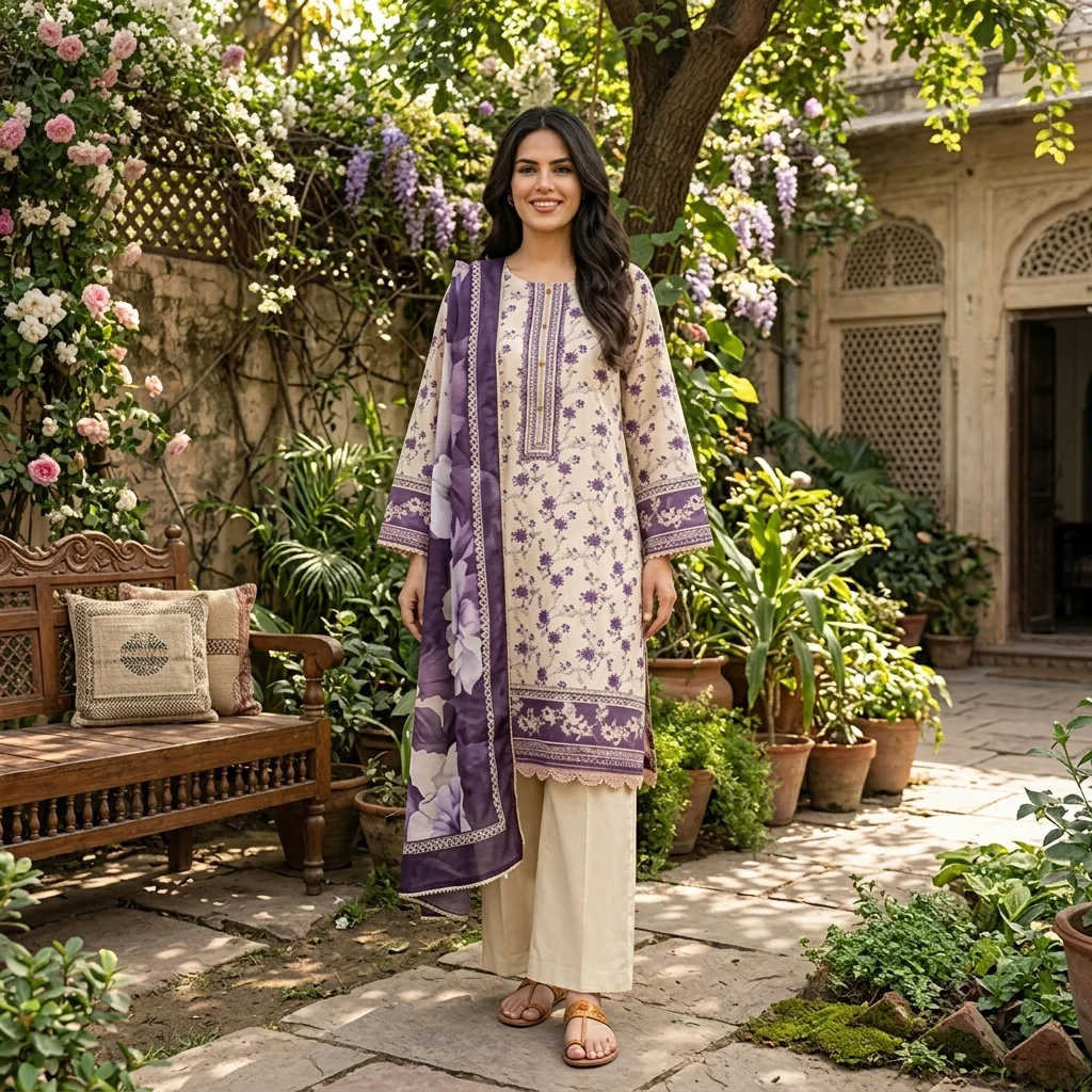 Salina by Regalia Digital Printed Lawn