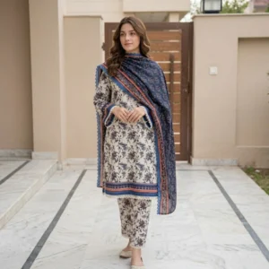 Saffron Digital Printed Lawn Vol 2 By MDL Textile 4