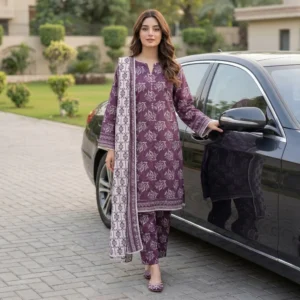 Saffron Digital Printed Lawn Vol 2 By MDL Textile 6