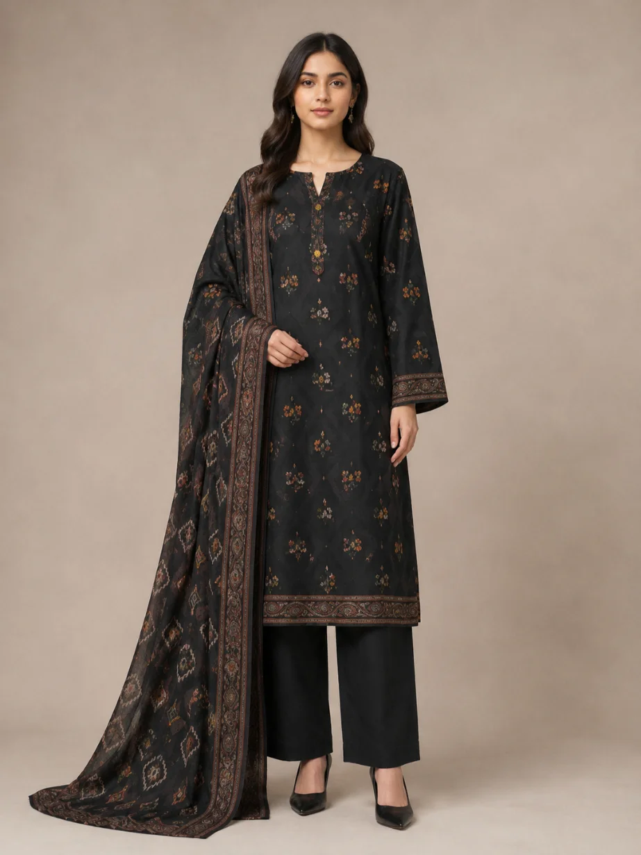 Mehak Essential Lawn  3-Piece Suit – MEH-D-26517.