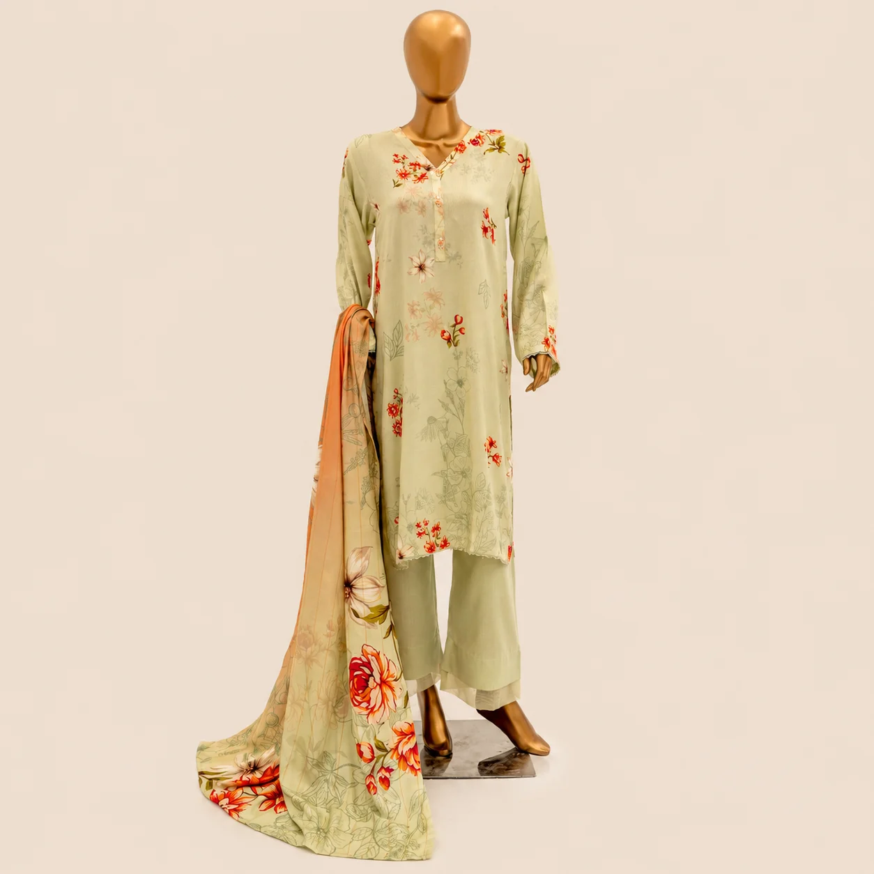 Pastel Mint Floral Vol-1 D-4