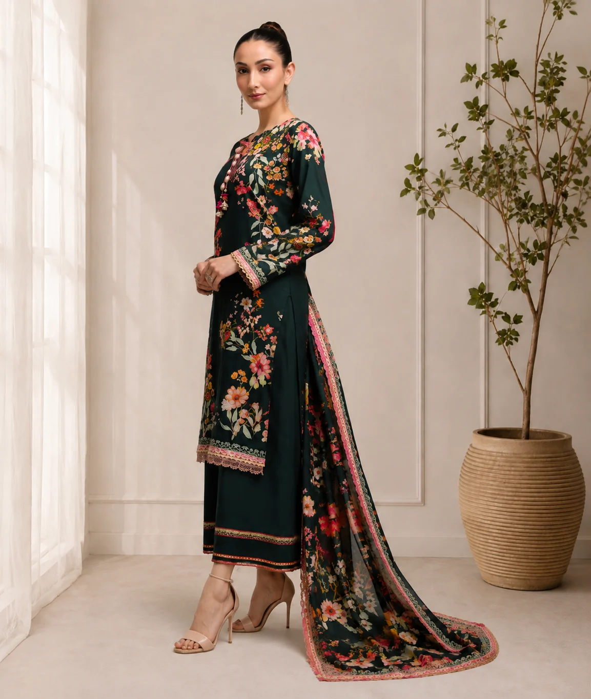 Regalia Printed Linen D4 - Image 3