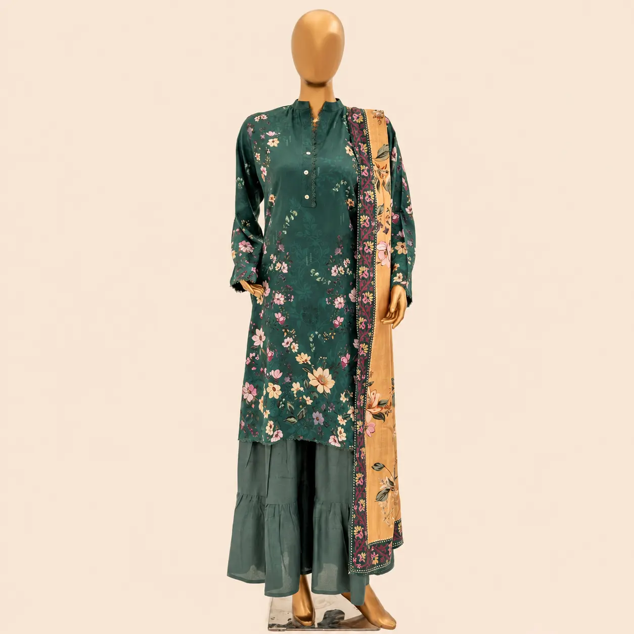 Mehak Green Dobby Viscose V-1 D-1 - Image 4