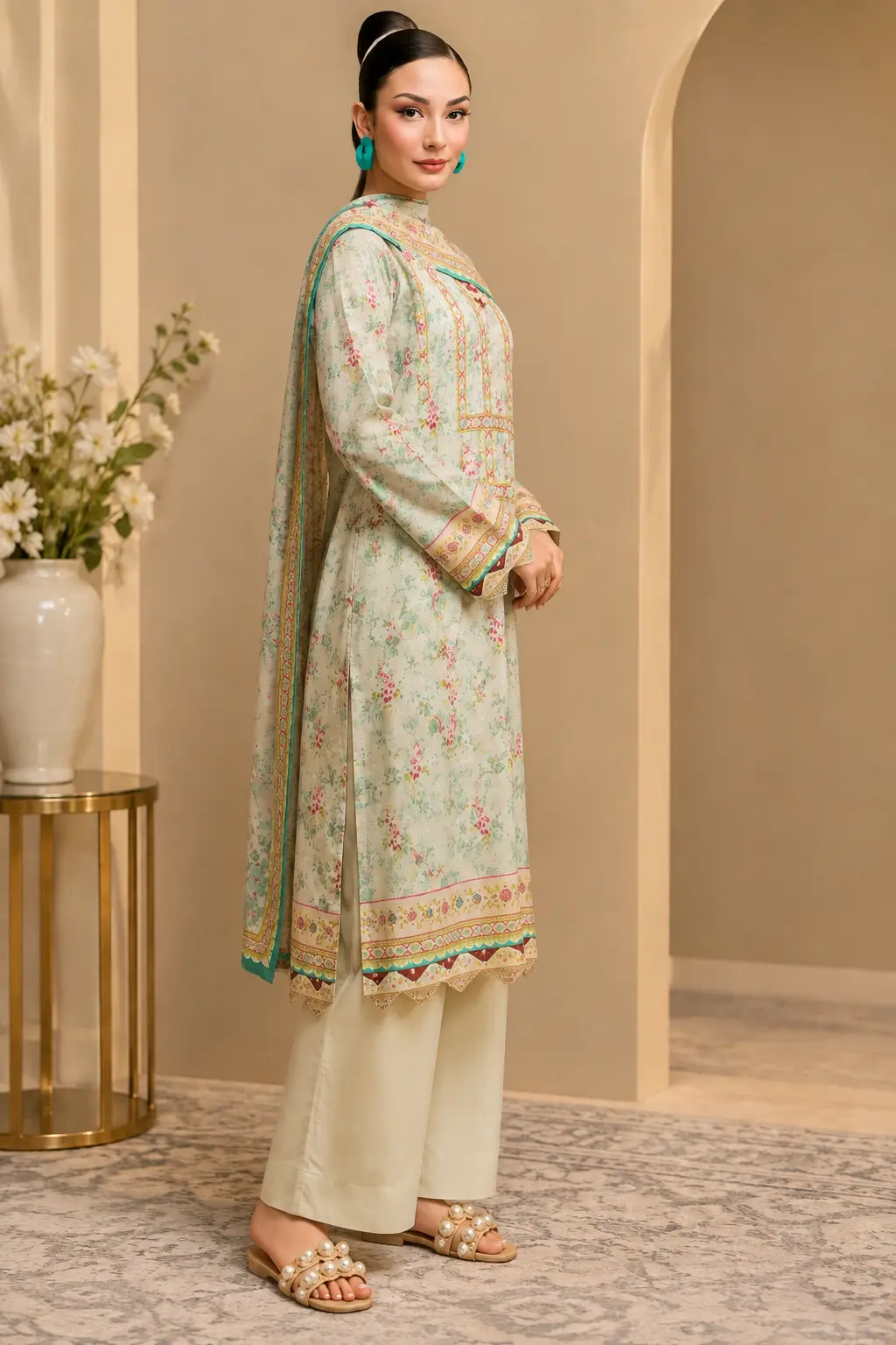 Regalia Printed Linen D1 - Image 2