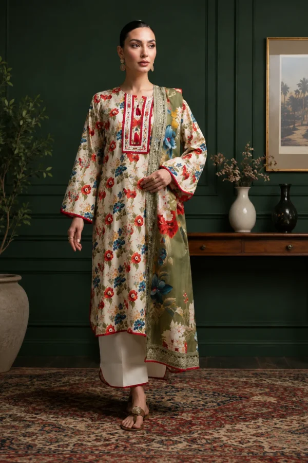 Regalia Printed Linen D6