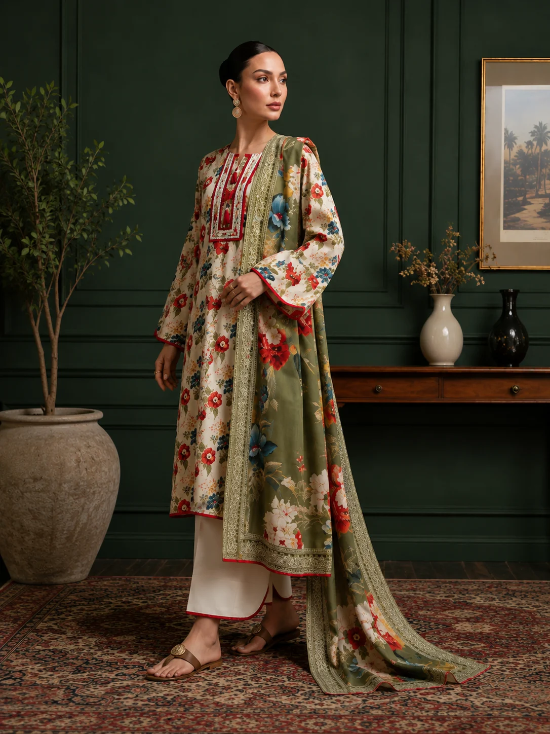 Regalia Printed Linen D6 - Image 2