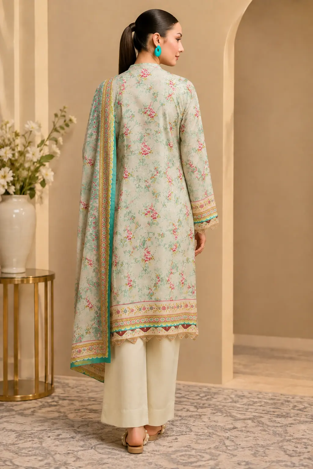 Regalia Printed Linen D1 - Image 3