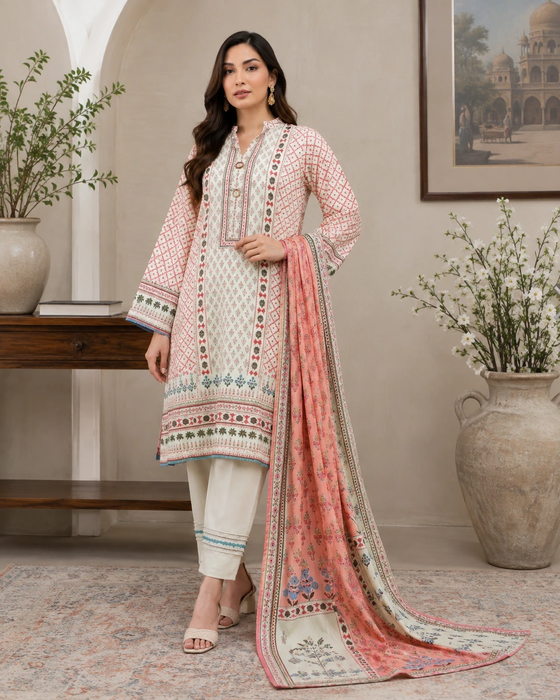 Regalia Printed Linen D7