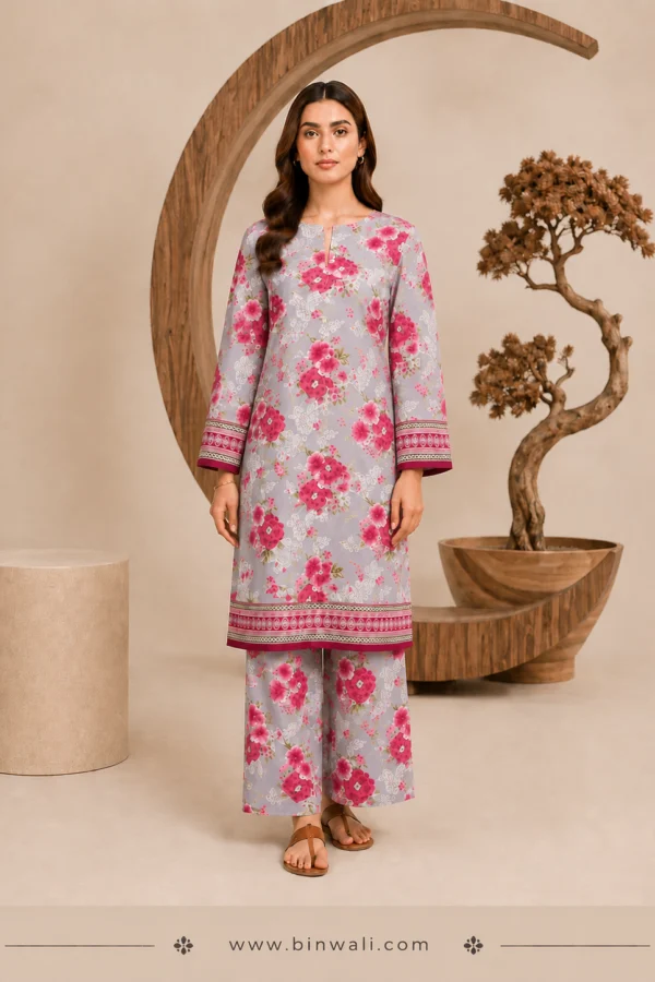 Aleena’s Premium 2 Piece Printed Lawn Suit(AL-0031-26).