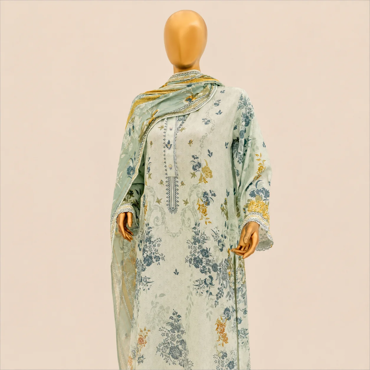 Mehak Mint Floral Vol-1 D-7