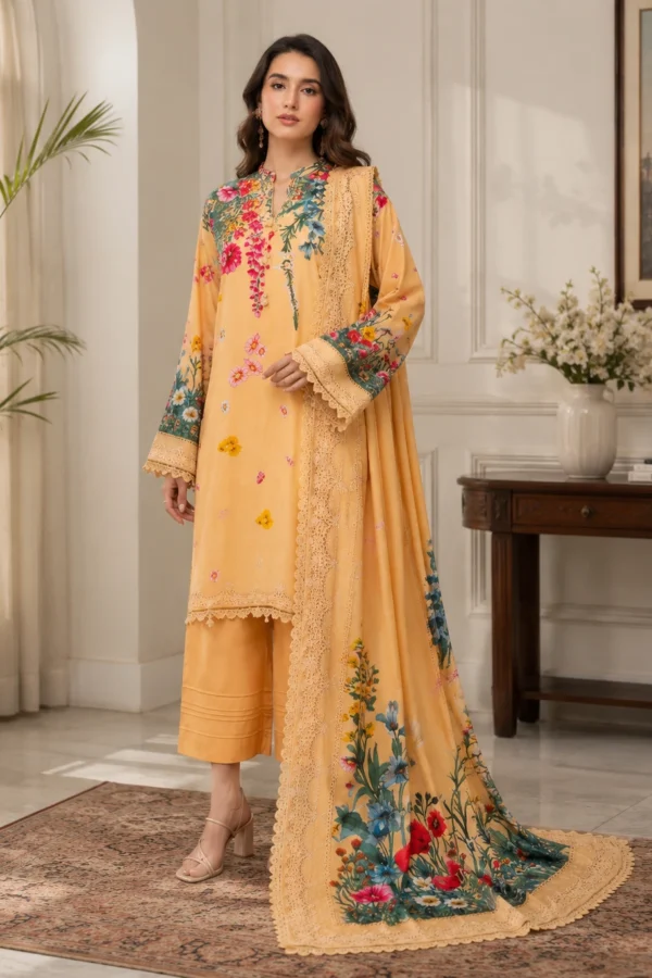 Regalia Printed Linen D8
