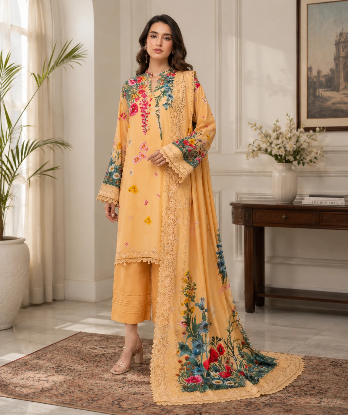 Regalia Printed Linen D8
