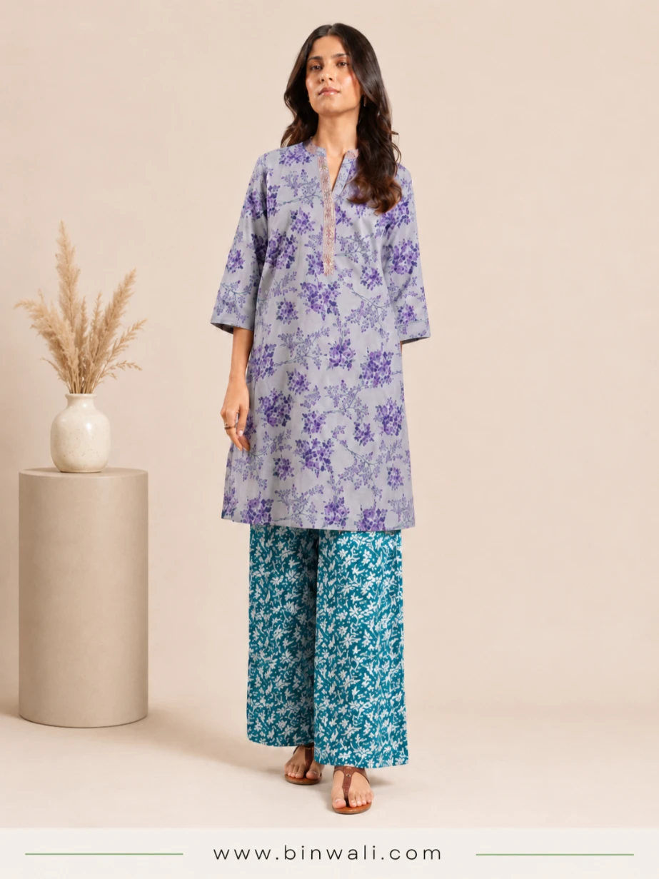 Alkaram Silver Basic BR49-2P26 Purple – 2 Piece Printed Lawn Suit