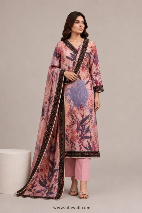 Orchid Printed Lawn – V2
