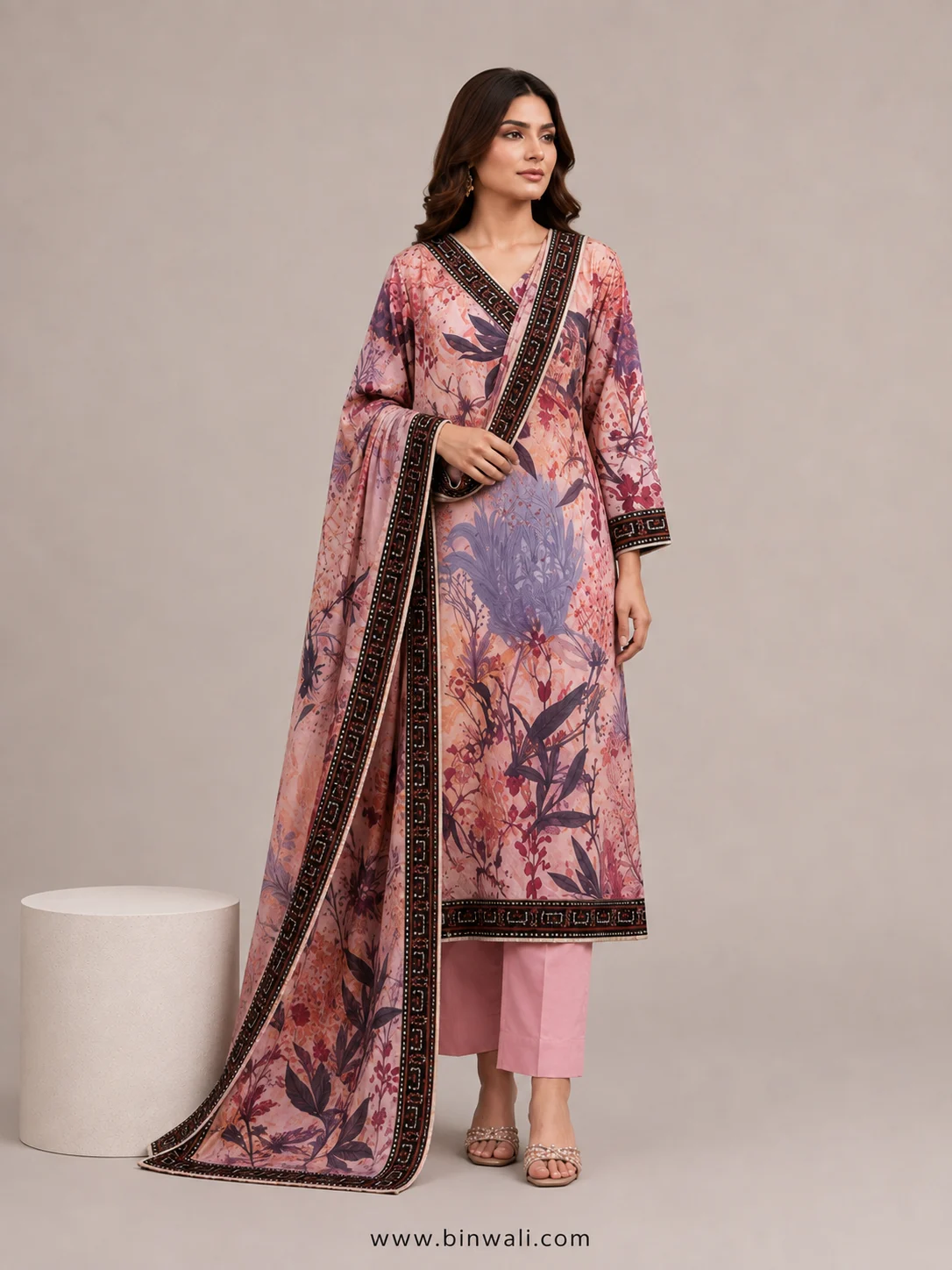 Orchid Printed Lawn – V2