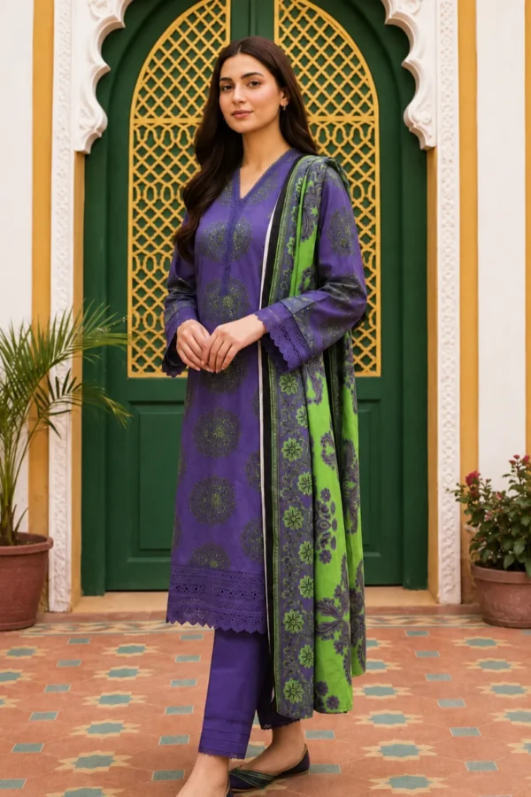 Cocktail by MDL 3 Piece Lawn Suit D2 S2