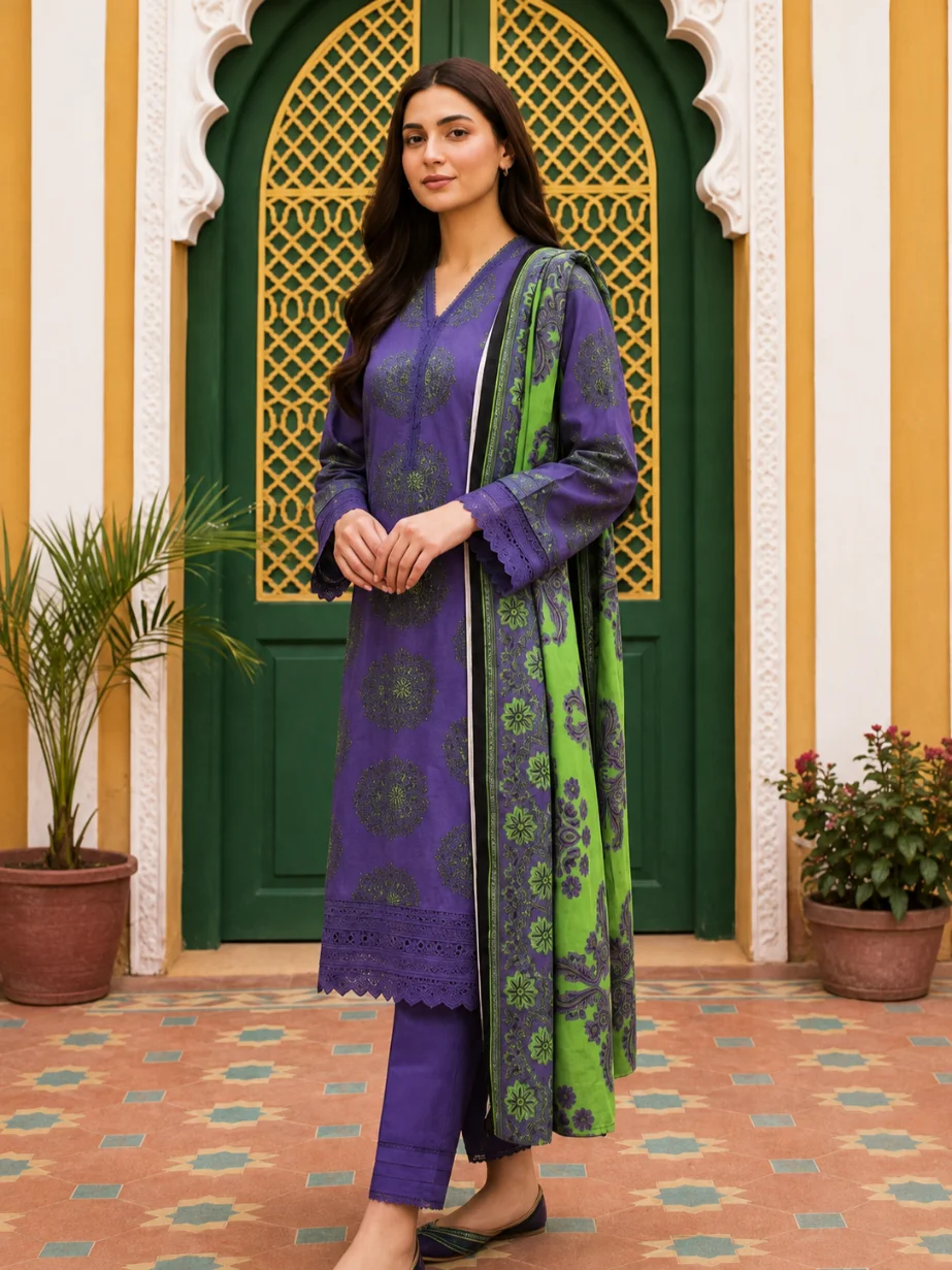 Cocktail by MDL 3 Piece Lawn Suit D2 S2