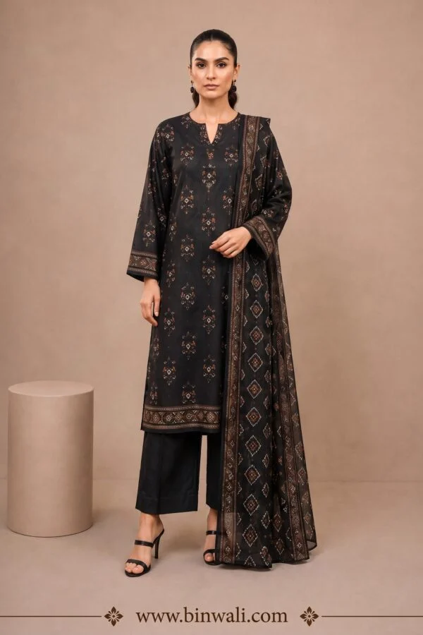 Mehak Essential Lawn 3 Piece Suit – MEH-D-26517