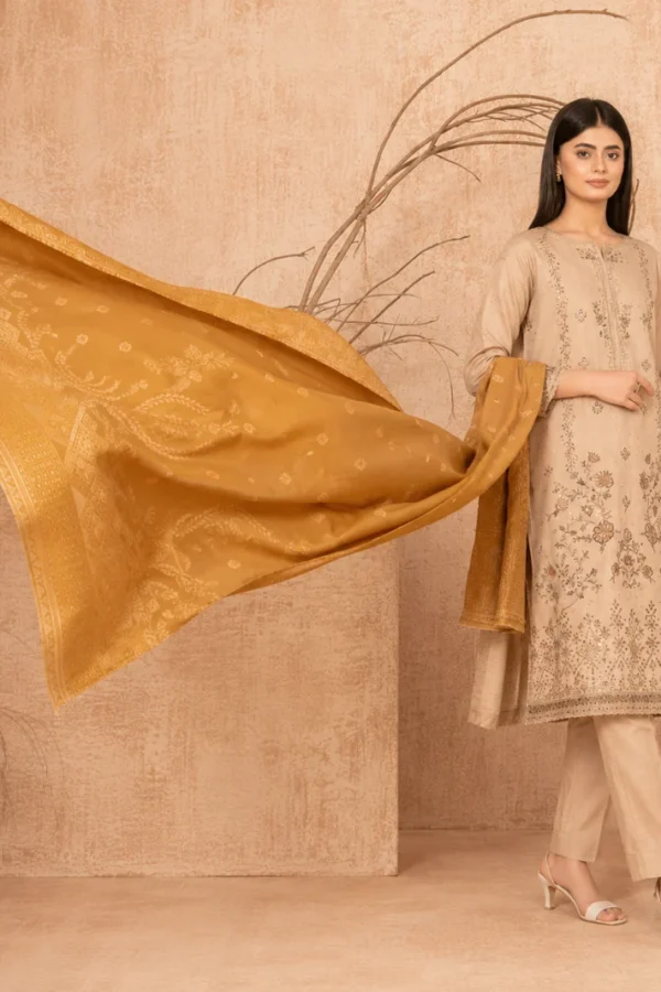 Suha Embroidered Viscose 3-Piece Suit D4957