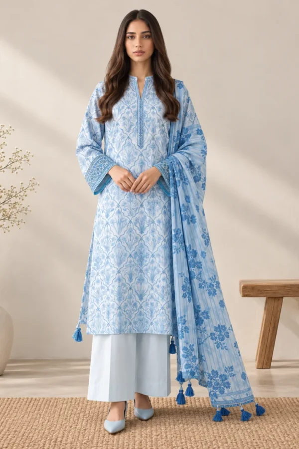 ZESH Digital Linen Viscose Vol. 1 – Azure Bloom