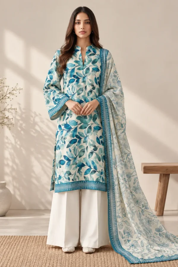 ZESH Digital Linen Viscose Vol. 1 – Teal Garden