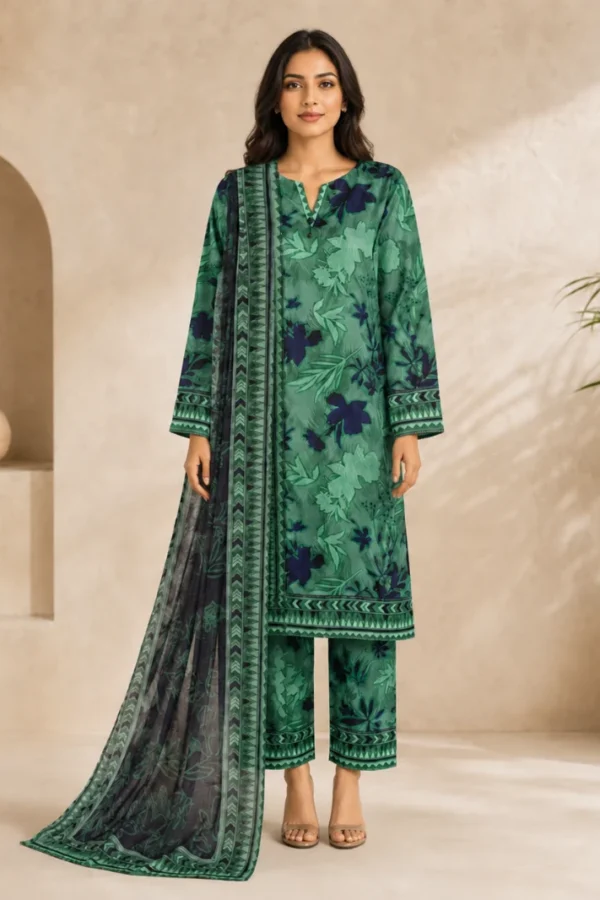 Linen Digital Printed LWP-1302 by HZ
