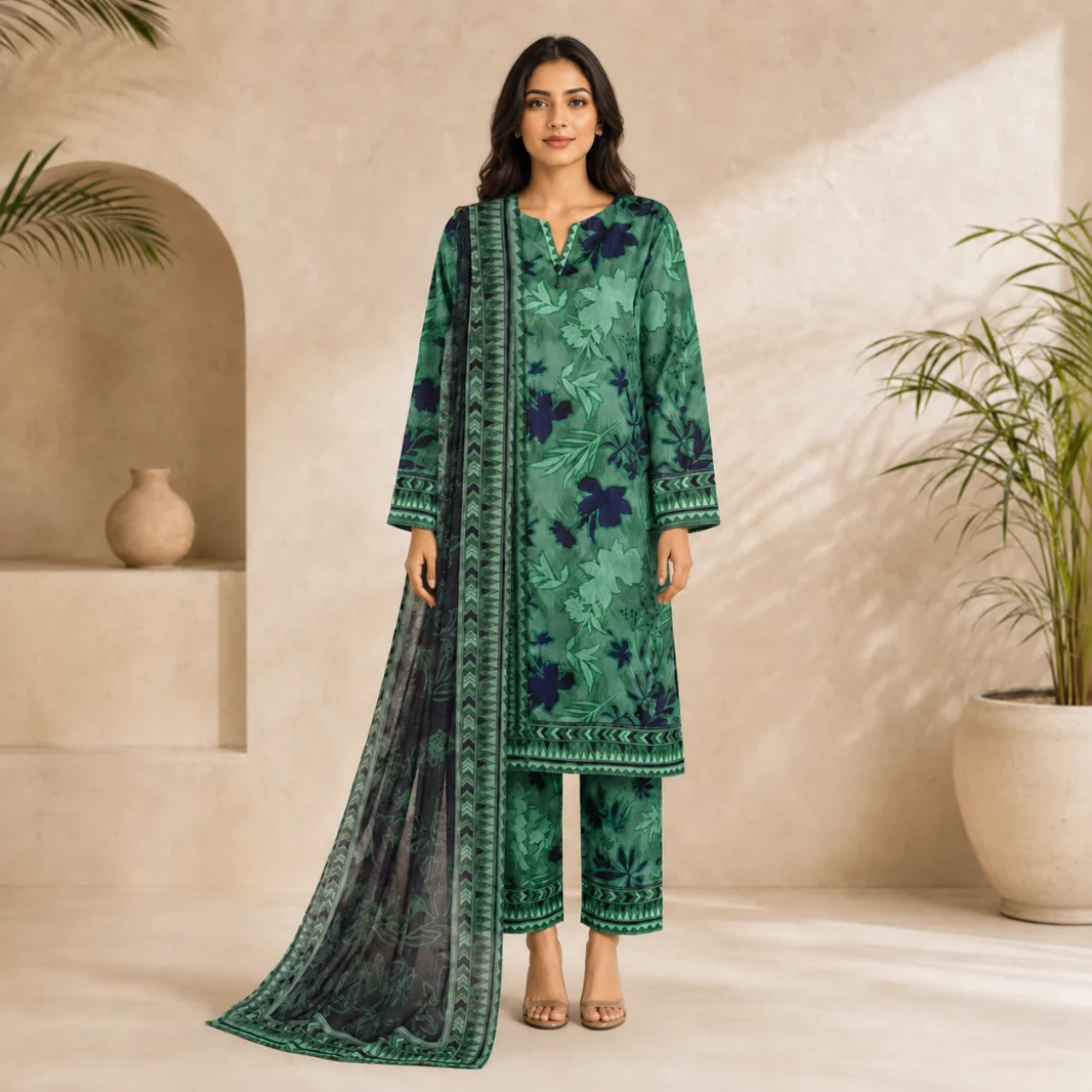 Linen Digital Printed LWP-1302 by HZ