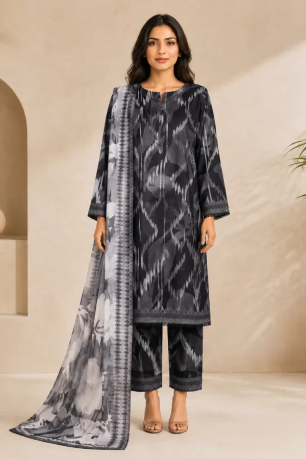 Linen Digital Printed LWP-1308 by HZ
