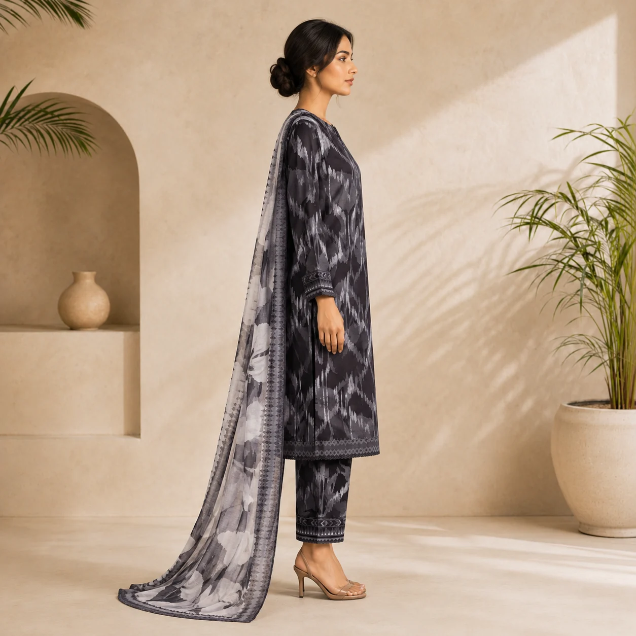 Linen Digital Printed LWP-1308 by HZ - Image 3