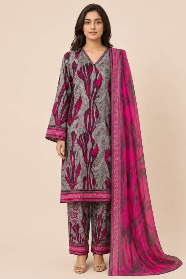Linen Digital Printed LWP-1306 by HZ