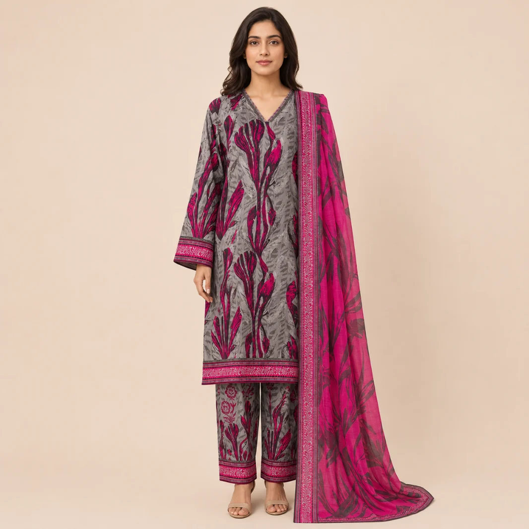 Linen Digital Printed LWP-1306 by HZ