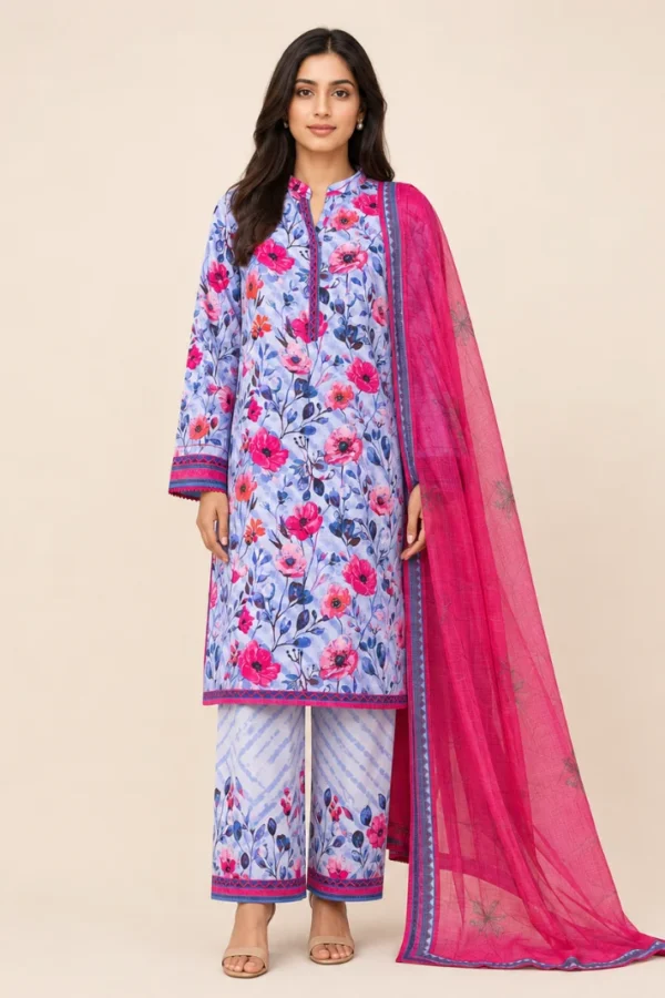 Linen Digital Printed LWP-1304 by HZ