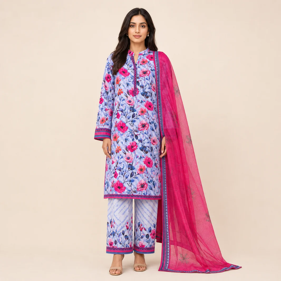 Linen Digital Printed LWP-1304 by HZ